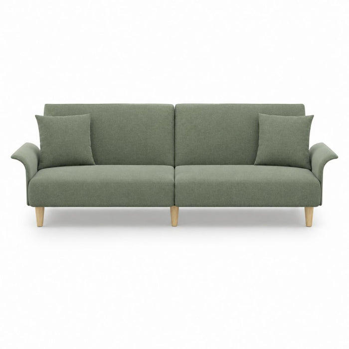 2-Sitzer Sofa Grün Polyester Rechteckig 180 x 85 x 84 cm