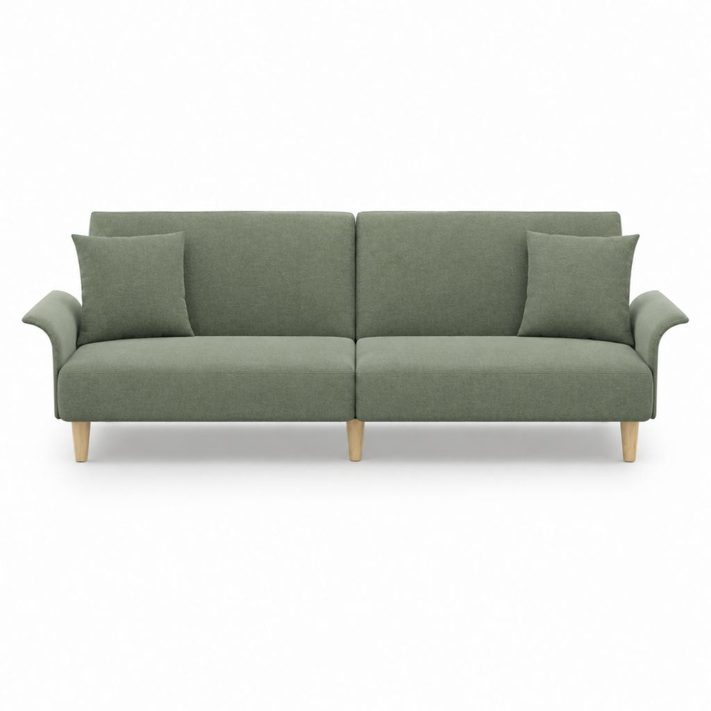 2-Sitzer Sofa Grün Polyester Rechteckig 180 x 85 x 84 cm
