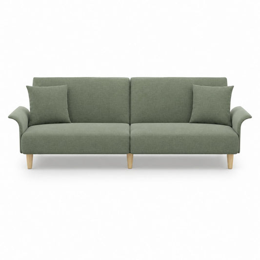 2-Sitzer Sofa Grün Polyester Rechteckig 180 x 85 x 84 cm